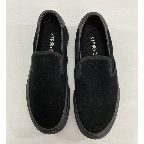 Straye Ventura Shoes M5.5 W7 Black Suede Slip On Skate Sneakers Casual Unisex main image 5